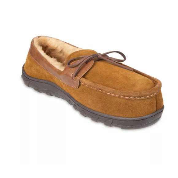 Mens Chaps Genuine Suede Moccasin 